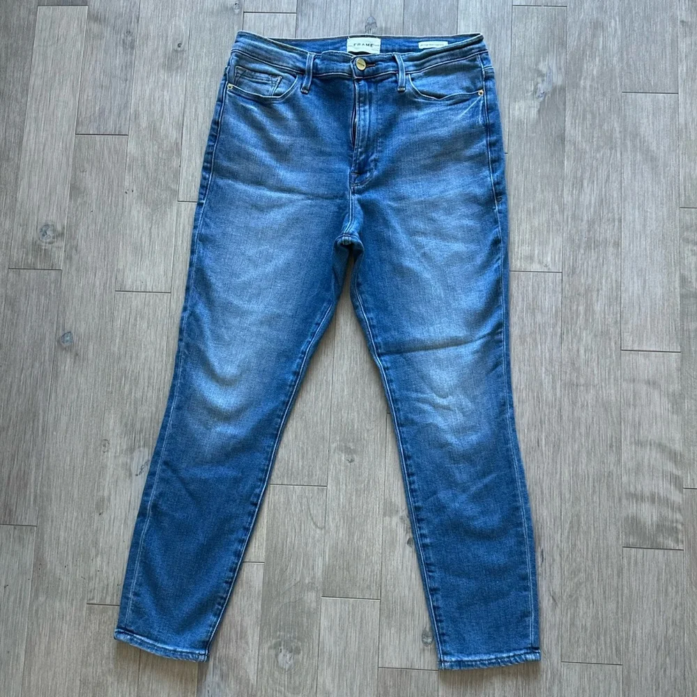 High-Rise Light Blue Skinny Jeans - Women - Picture 2 of 13